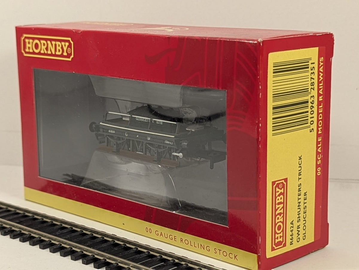 Hornby OO Gauge GWR Shunters Truck Gloucester Goods Wagon 41836 GWR Grey R6642A