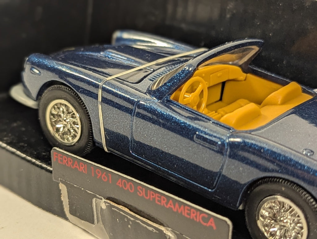 Shell Ferrari 1961 400 Superamerica Die-cast Car Metallic Blue