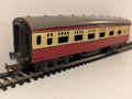 Tri-ang OO Gauge Crimson & Cream Corridor Coach (Bent Roof)