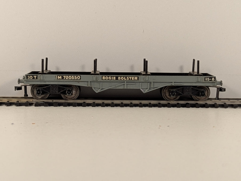 Hornby Dublo 32051 OO Gauge BR Grey Bogie Bolster Wagon D1 - Boxed