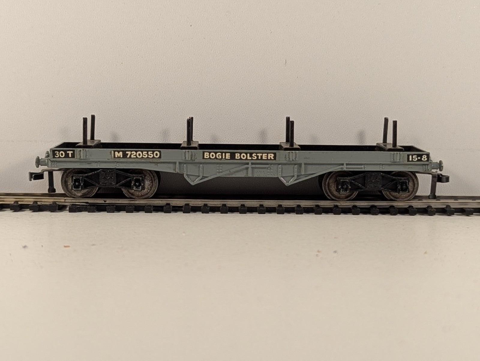 Hornby Dublo 32051 OO Gauge BR Grey Bogie Bolster Wagon D1 - Boxed