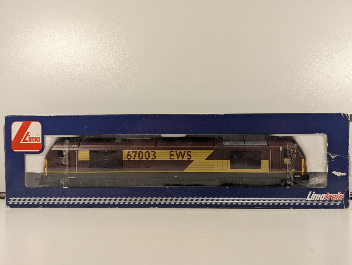 Lima OO Gauge Class 67 Diesel Locomotive 67003 EWS Maroon and Gold L204978