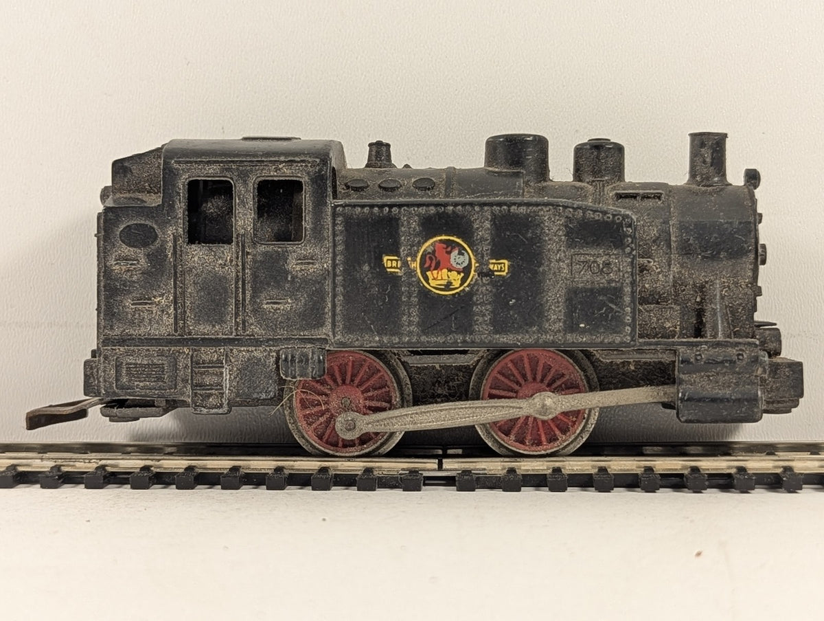 Playcraft HO Gauge Class 0-4-0 Tank Locomotive Steam Locomotive 708 BR Black