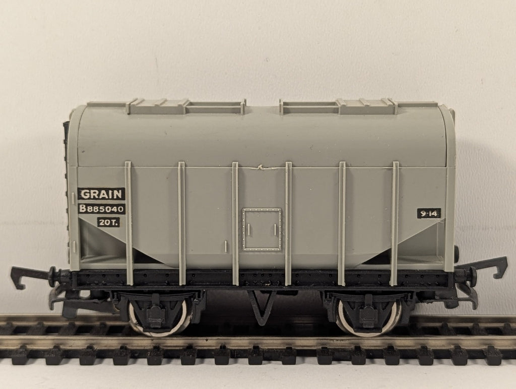 Wrenn OO Gauge 20 Ton Bulk Grain Wagon Rolling Stock B885040 BR Grey W4625