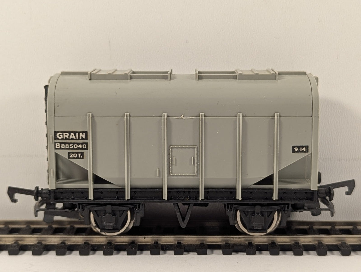 Wrenn OO Gauge 20 Ton Bulk Grain Wagon Rolling Stock B885040 BR Grey W4625