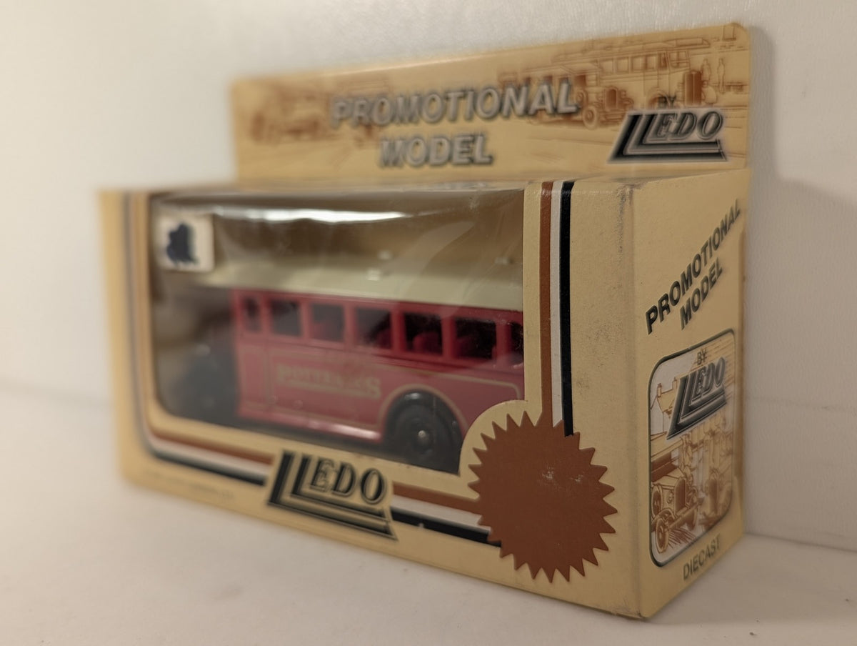 Lledo 1:76 AEC Regal Single Decker Bus Die-cast Model Bus Potteries Red & Cream
