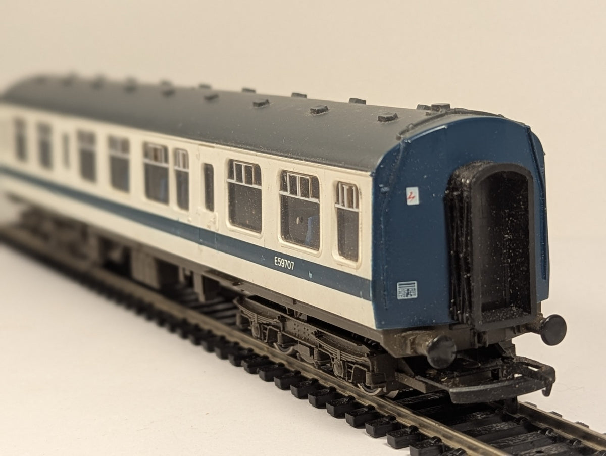 Hornby OO Gauge Class 110 DMU TCL Centre Coach E59707 BR Blue/Grey