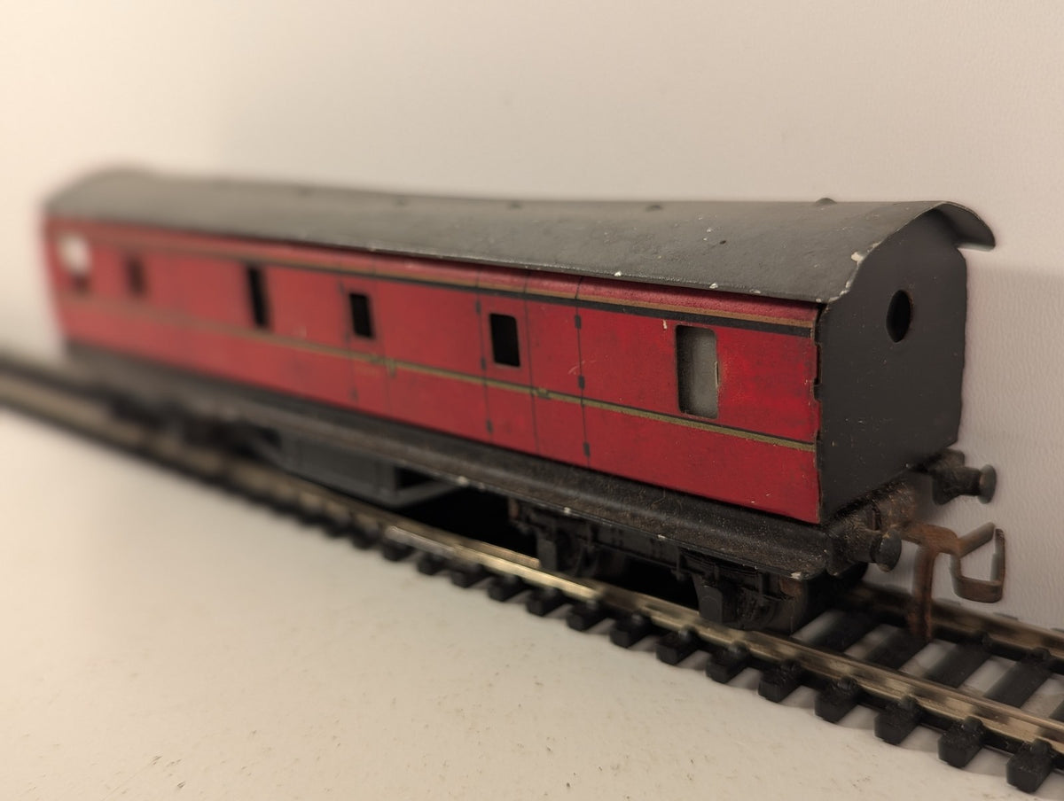 Trix Twin Railway OO Gauge LMS Brake Third Tinplate Coach Passenger Coach 7055