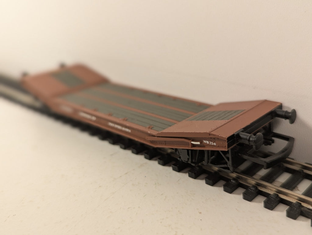 Hornby OO Gauge 25T Lowmac Machinery Wagon Goods Wagon E260864 BR Brown