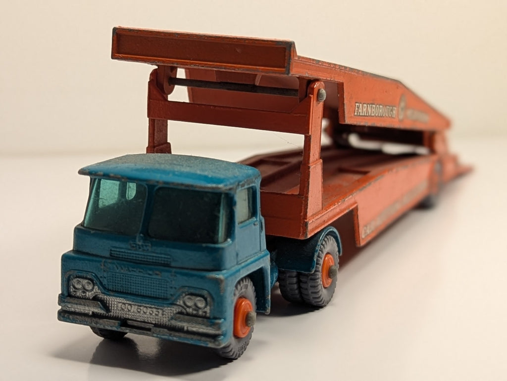 Lesney Matchbox Major Pack M8 Guy Warrior Car Transporter Farnborough Measham