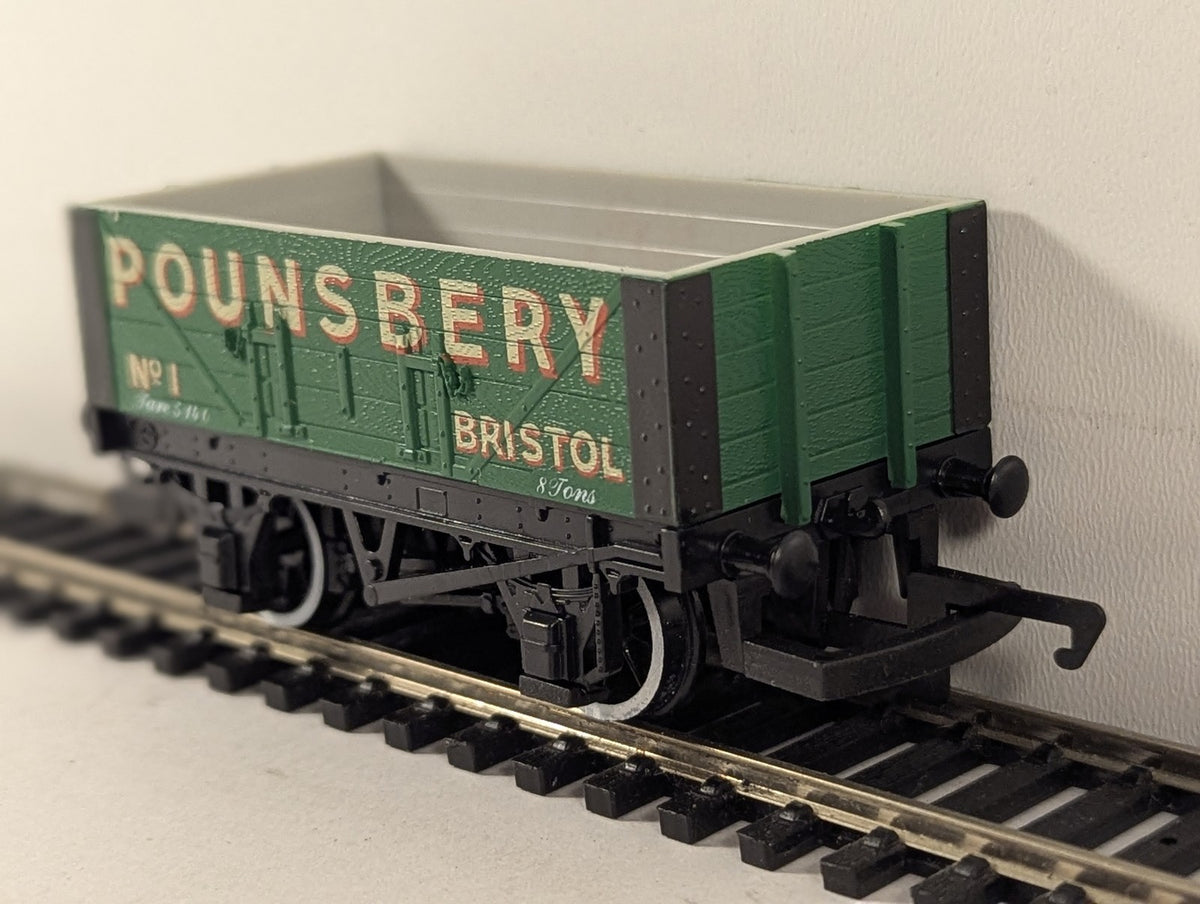 Hornby OO Gauge Pounsbery Bristol 5-Plank Open Wagon Goods Wagon 1