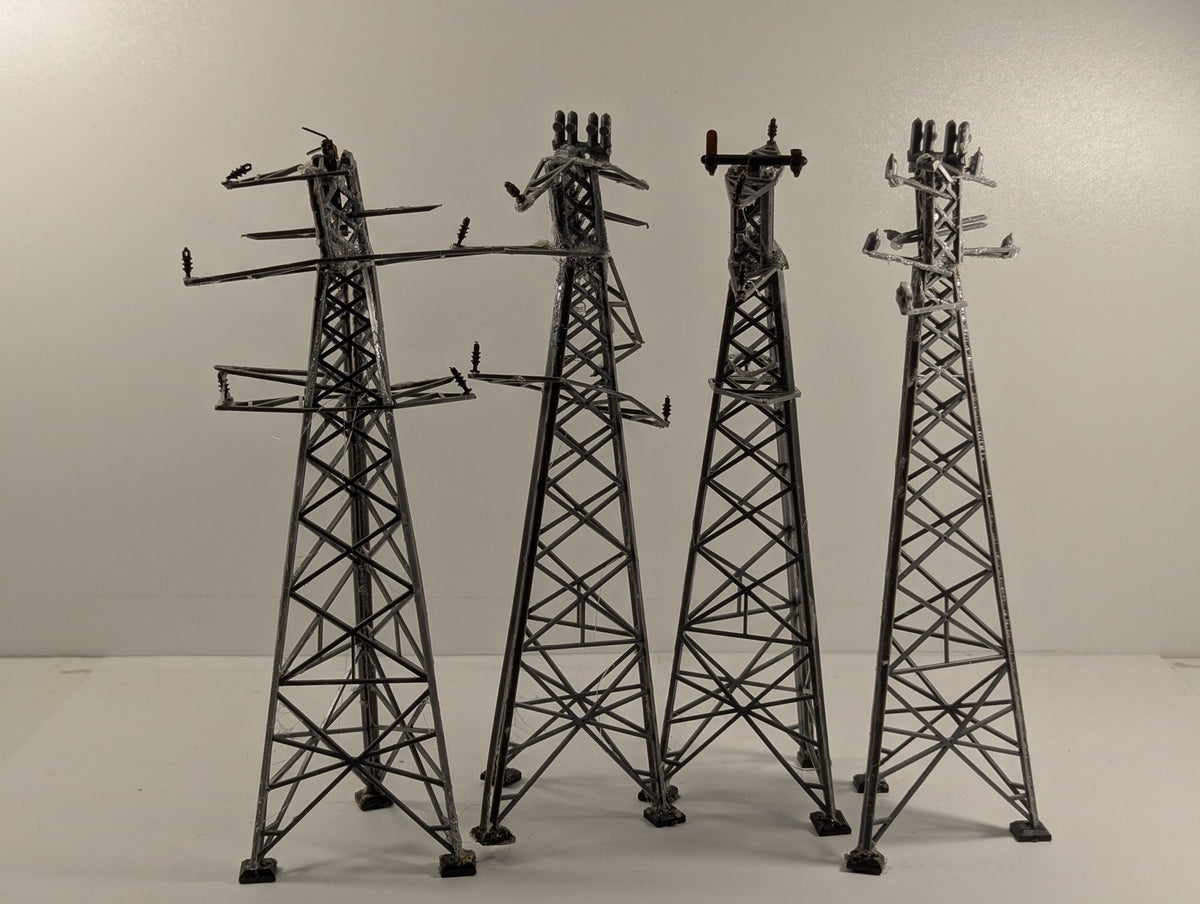 Dapol OO Gauge Electricity Pylons Scenic Accessories Grey