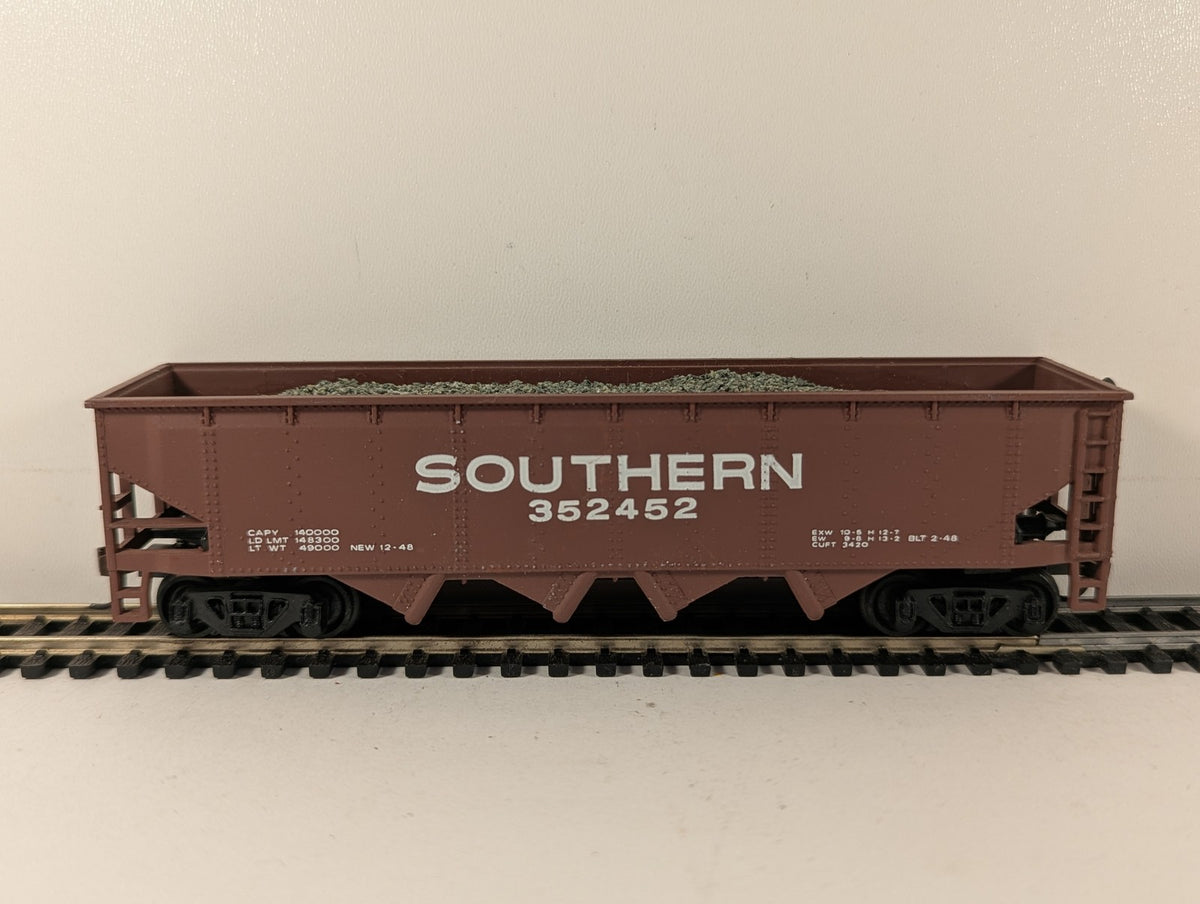 Bachmann HO Gauge Southern 3-Bay Offset Side Hopper Wagon 352452 Southern brown