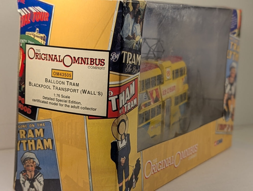 Corgi 1:76 Scale Balloon Tram 719 Blackpool Transport (Wall's) OM43