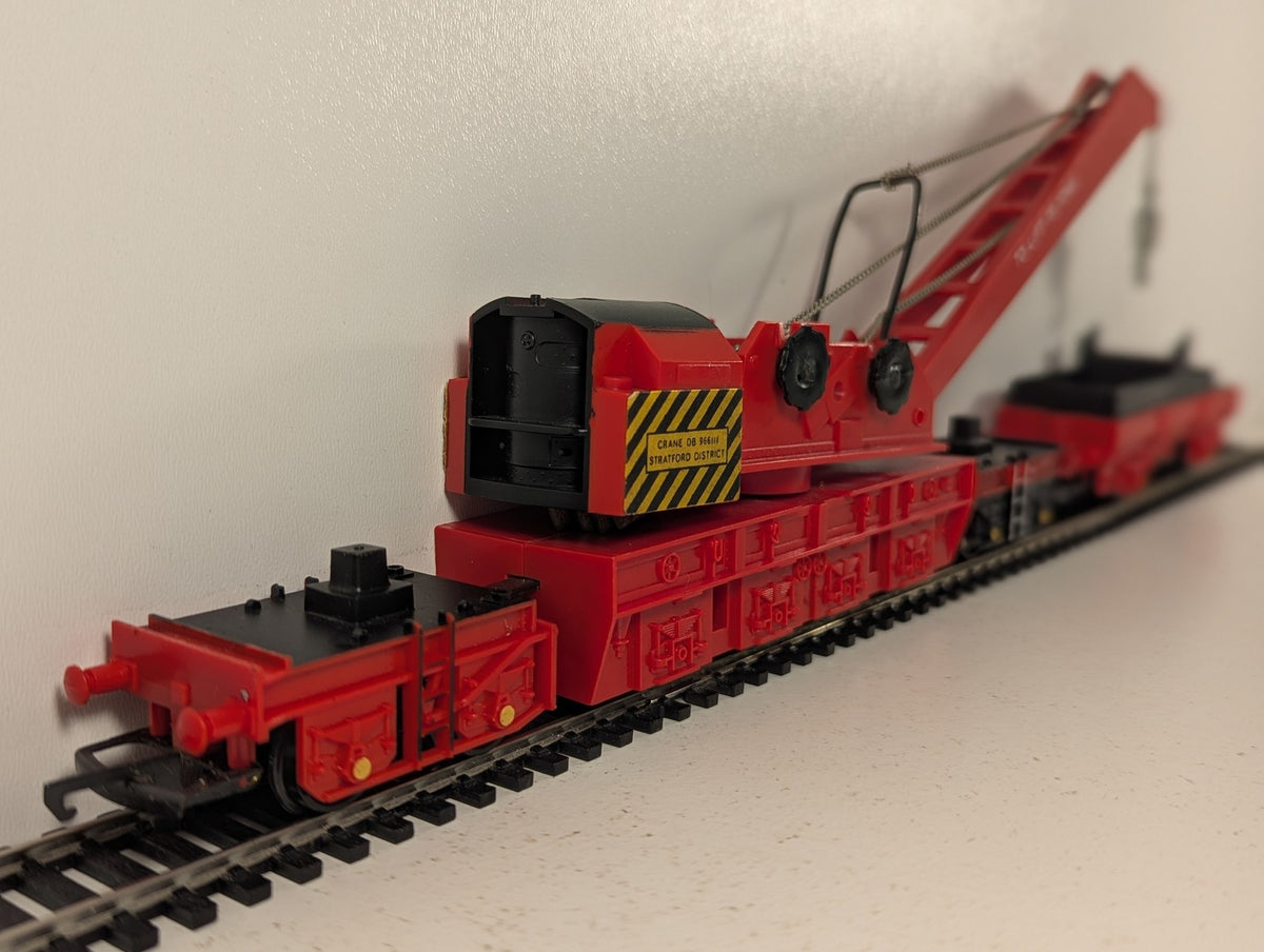 Hornby OO Gauge BR 75 Ton Breakdown Crane DB966111 BR Red R063