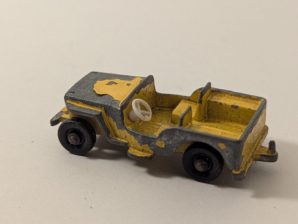 Matchbox Willys Jeep Die-cast Vehicle Yellow 72a