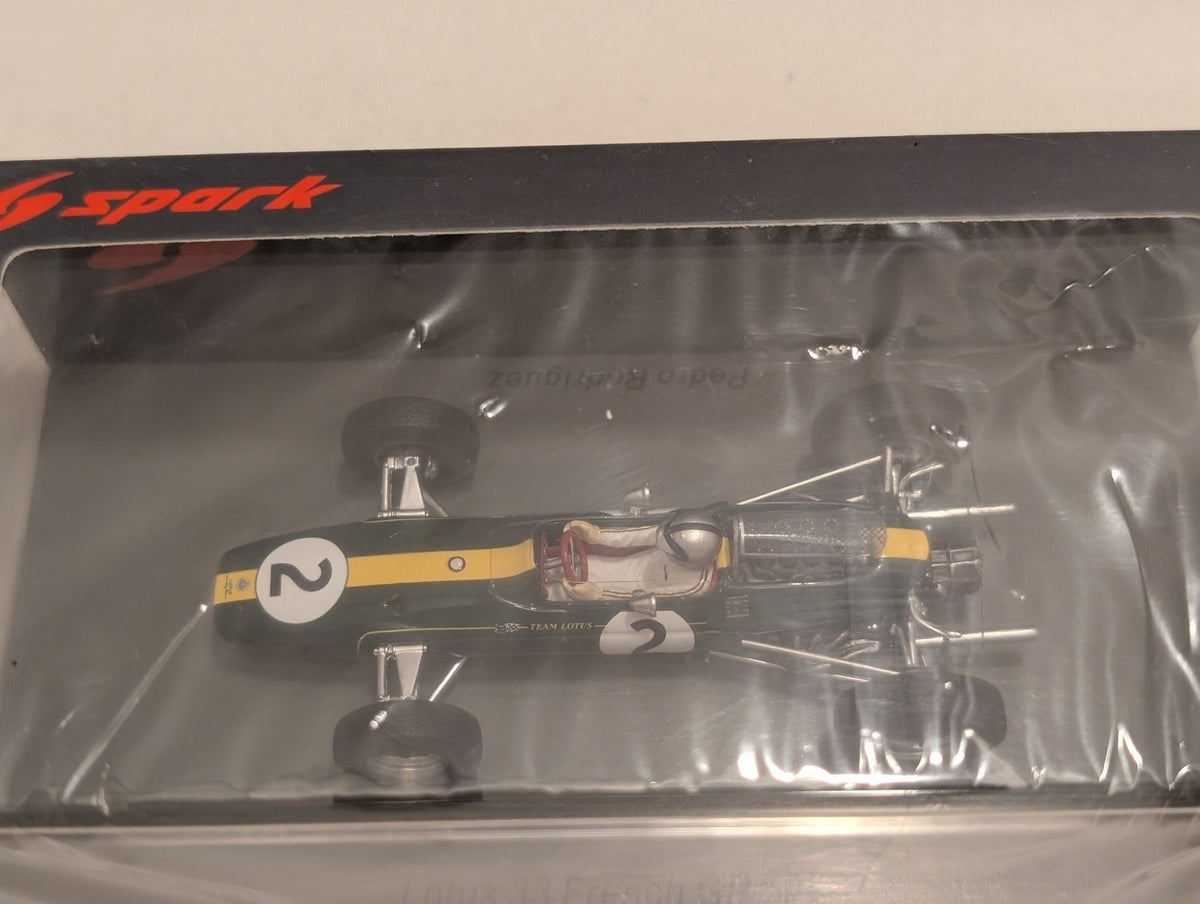 Spark 1:43 Lotus 33 French GP 1966 Pedro Rodriguez Die-cast Model Car 2