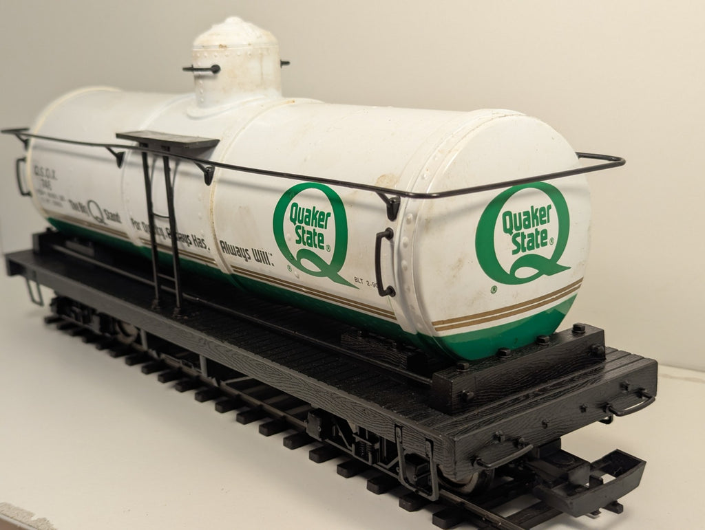 Bachmann Big Haulers G Gauge Quaker State Tank Wagon – O Gauge Wheels
