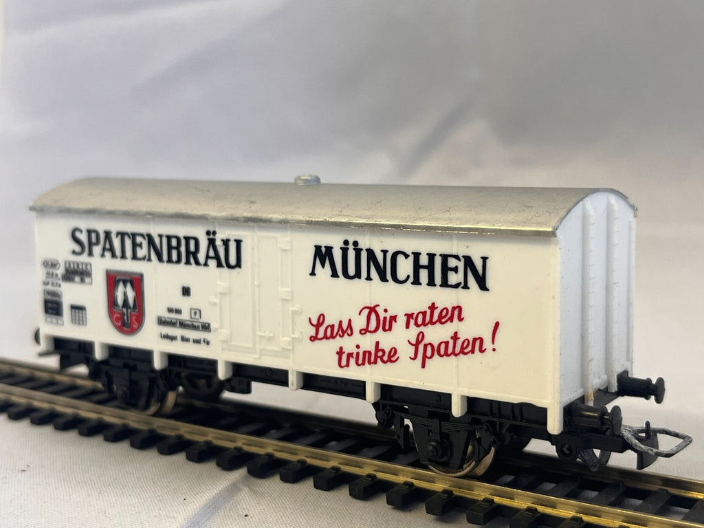 Jouef HO Scale Spatenbräu München Refrigerated Beer Wagon