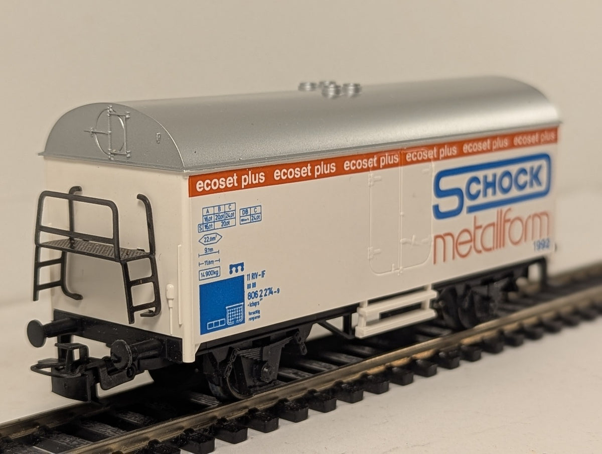Märklin H0 Gauge Schock Metallform 1992 Refrigerator Van Goods Wagon 806 2 274-9