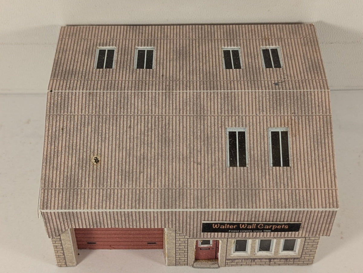Metcalfe N Gauge Modern Industrial Unit Building Walter Wall Carpets PO284