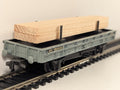 Hornby Dublo 4615 OO Gauge BR Double Bolster Wagon with Timber Load - Wrong Box