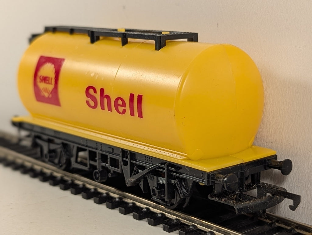 Hornby R.132 Shell Tank Wagon Goods Wagon Shell Yellow