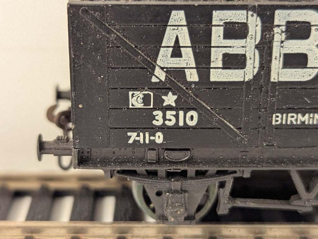 British Trix OO Gauge 7-Plank Coal Wagon Goods Wagon 3510