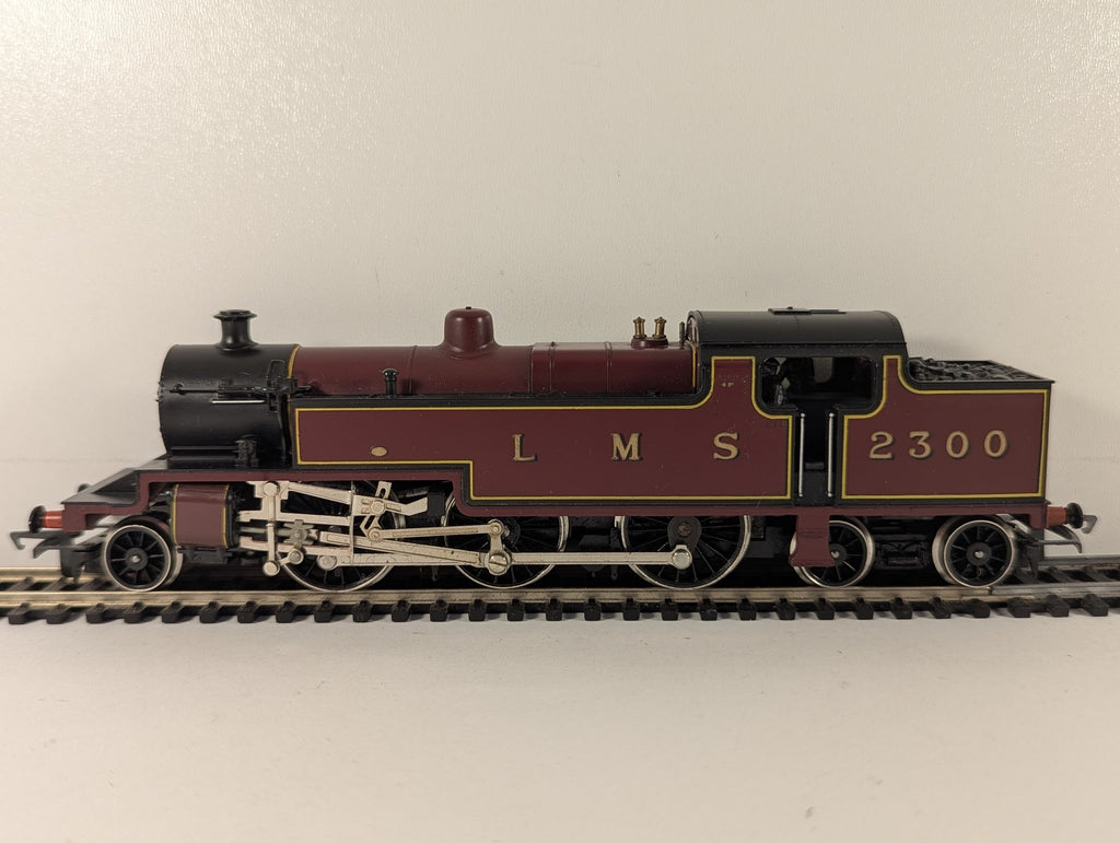 Hornby OO Gauge Class 4P Fowler 2-6-4T Steam Locomotive 2300 LMS Crimson Lake