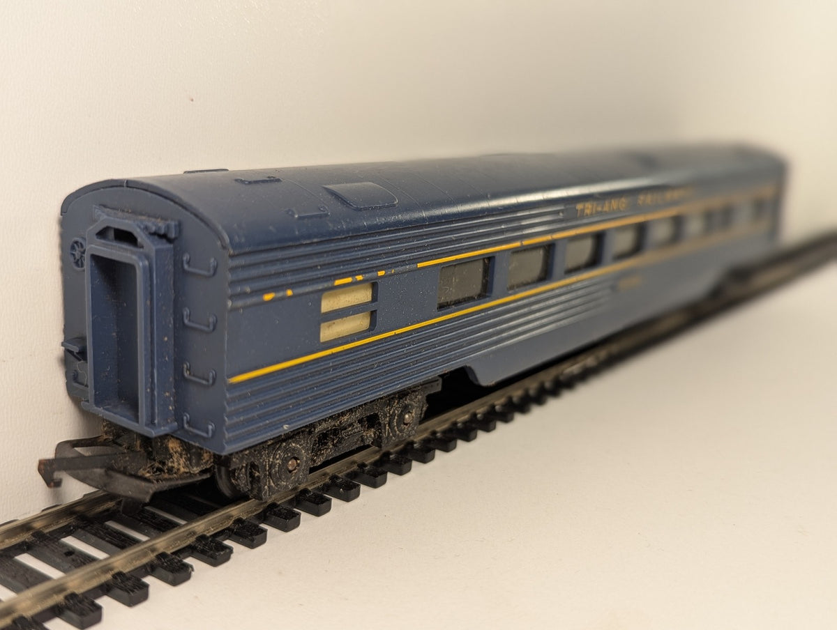 Tri-ang OO Gauge Transcontinental Passenger Coach 10724 Blue and Yellow R25