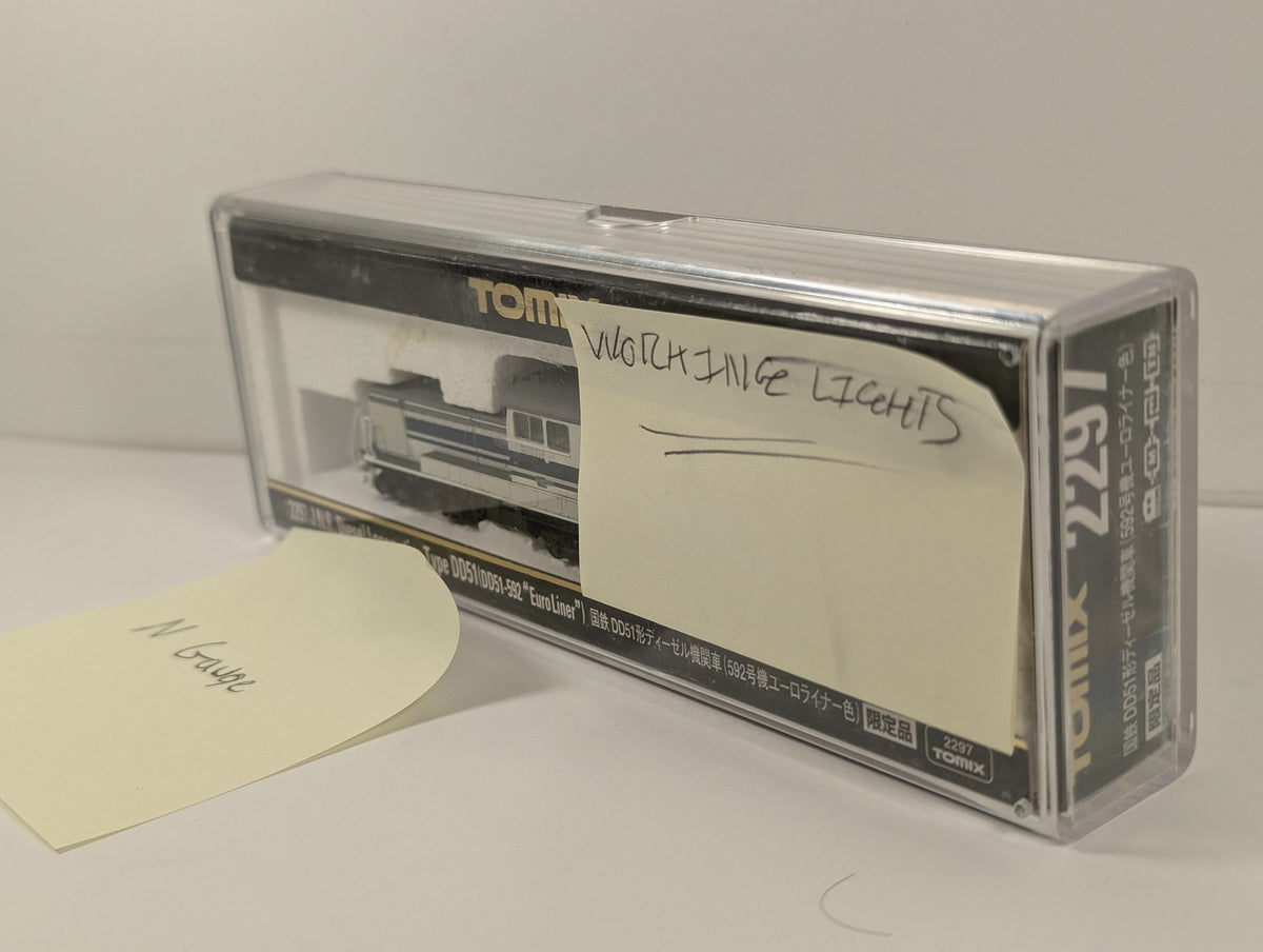 TOMIX N Gauge J.N.R. Diesel Locomotive Type DD51-592 Euro Liner DD51 592 2297