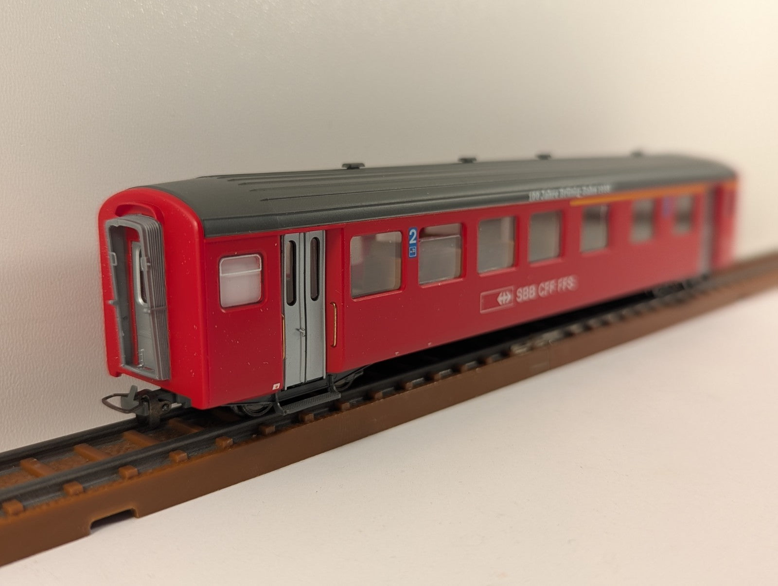 Bemo 3277 428 HOeGauge SBB AB408 "100 Jahre" First Class Passenger Coach - boxed