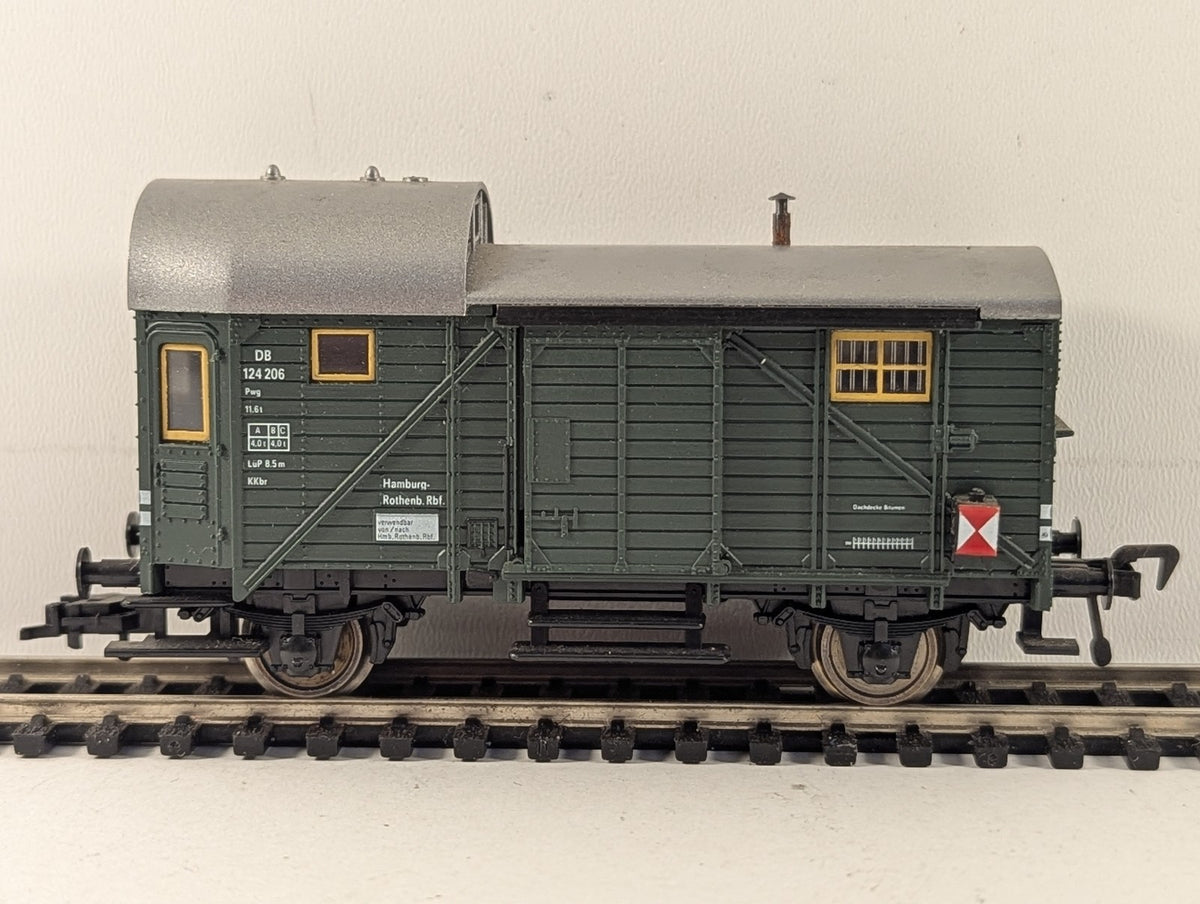 Fleischmann HO Gauge DB Pwg Güterzug-Gepäckwagen Goods Brake Van 124 206