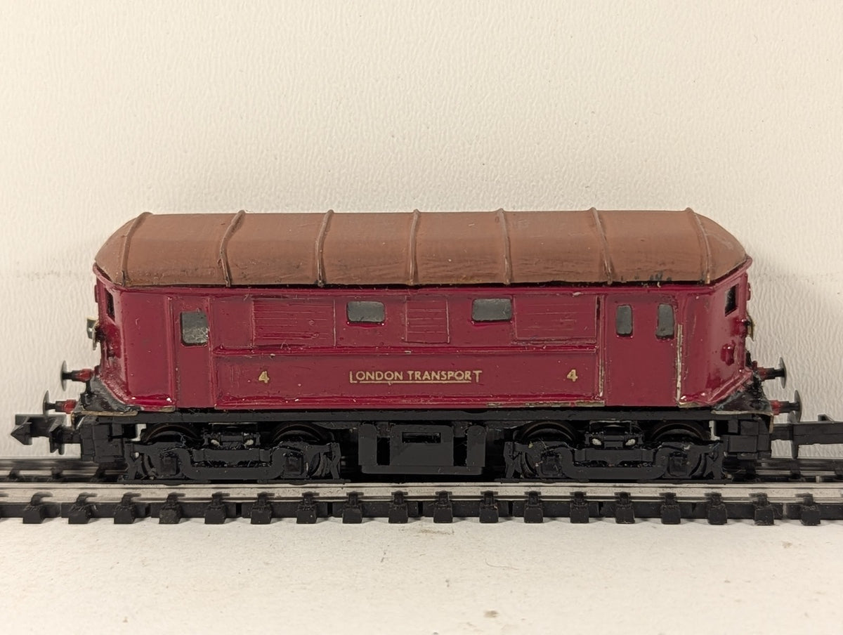 Minitrix N Gauge London Transport Battery Locomotive No. 4 Electric Locomotive