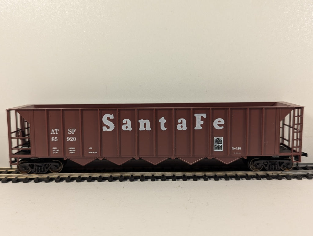 Roundhouse HO Gauge 50' 5-Bay Rapid Discharge Car Goods Wagon 85920 Santa Fe