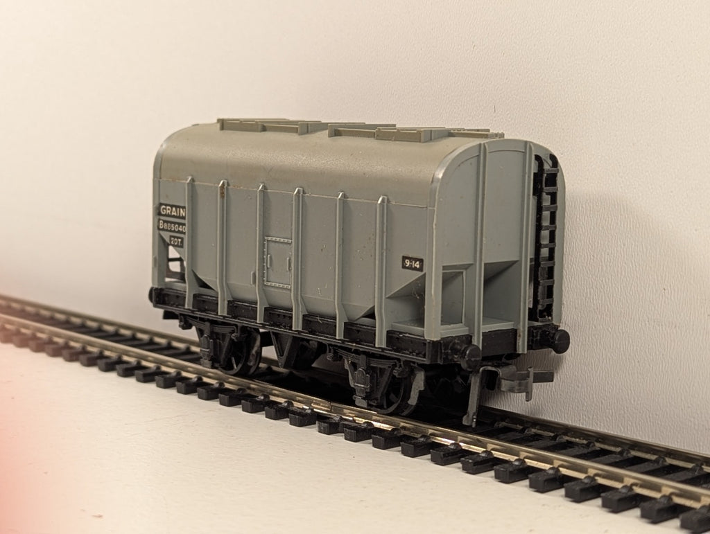 Hornby Dublo 32067 OO Gauge Grey 20-Ton Bulk Grain Wagon - Boxed