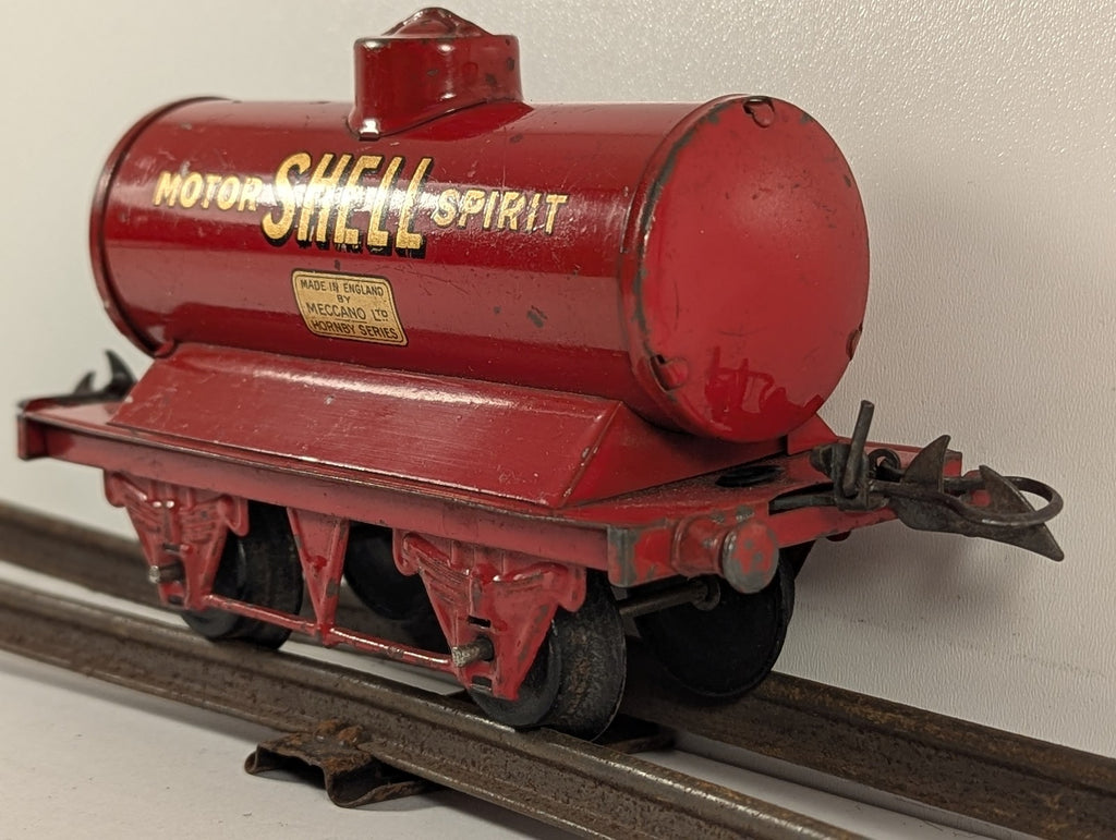 Hornby O Gauge No. 1 Motor Shell Spirit Tank Wagon Shell Motor Spirit Red