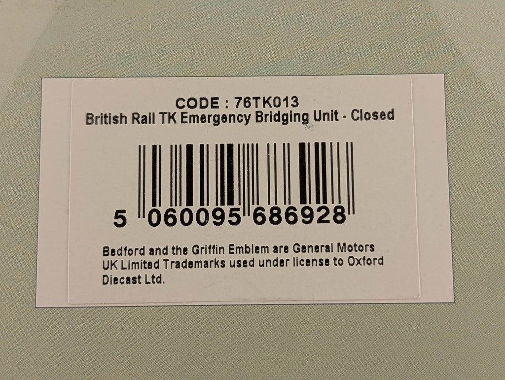 Oxford Diecast 1:76 Bedford TK Emergency Bridging Unit - Closed