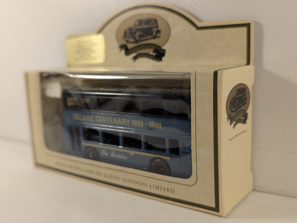 Lledo Delaine Centenary 1890 - 1990 Double Decker Bus Die-cast Bus Delaine Buses