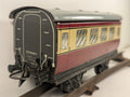 Hornby O Gauge No. 51 Coach 3rd Class Passenger Coach BR Crimson and Cream 42123