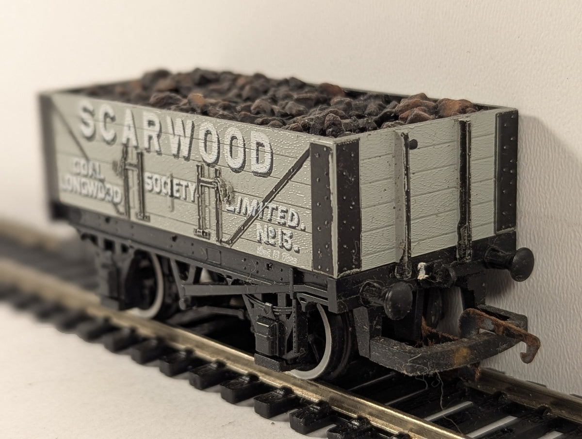 Hornby OO Gauge Scarwood Coal Society No. 13 7-Plank Wagon Open Wagon
