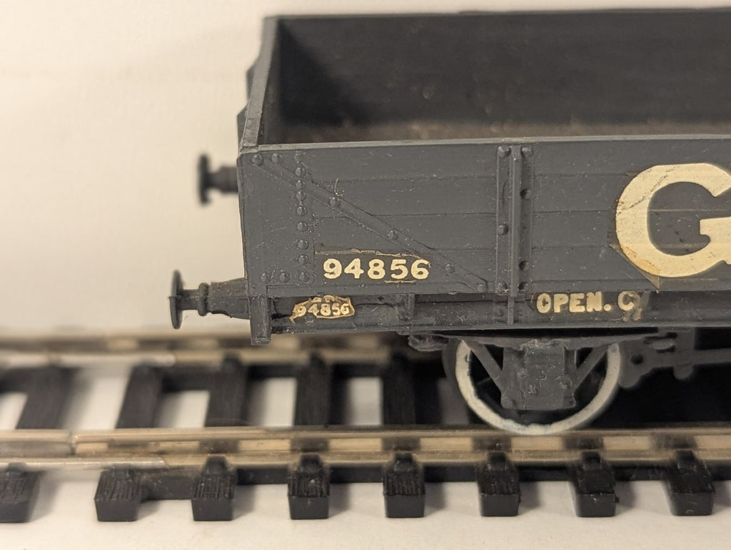Ratio OO Gauge GWR Open C 5-Plank Wagon Goods Wagon 94856 GWR Grey