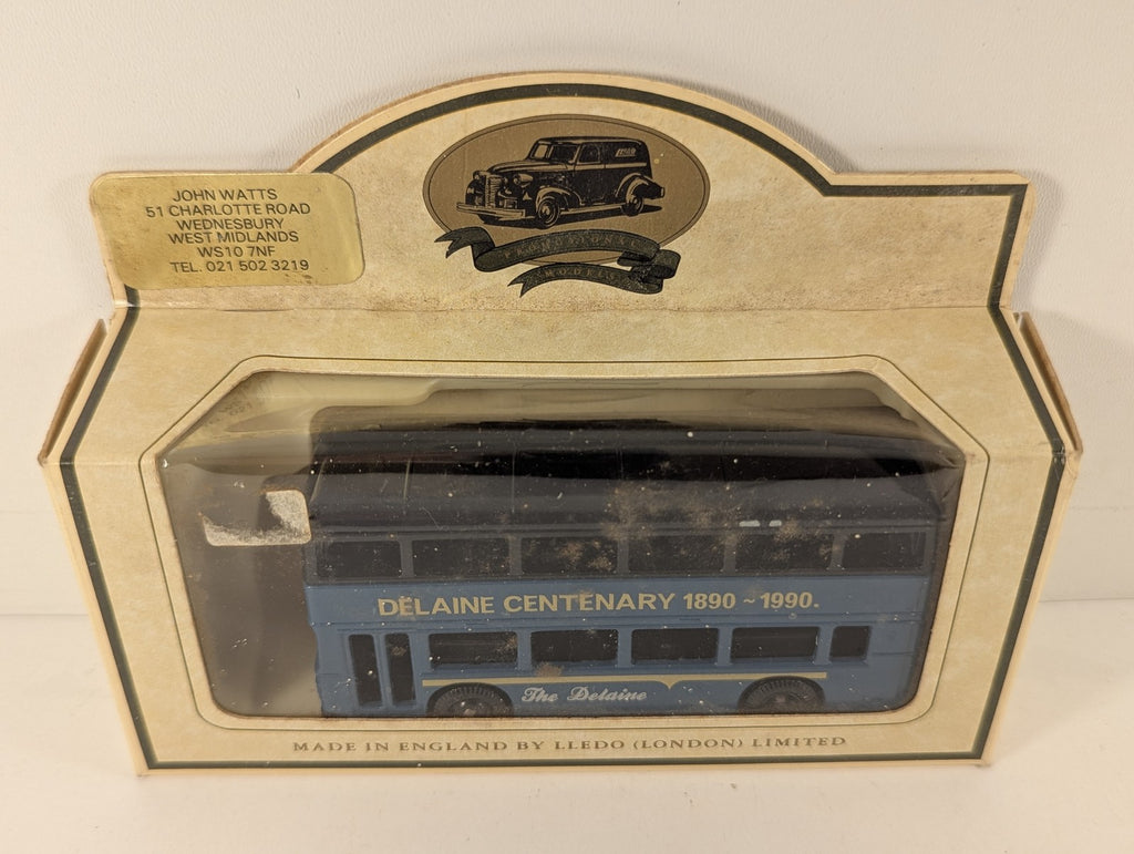 Lledo Delaine Centenary 1890-1990 Double Decker Bus Die-cast Model Bus