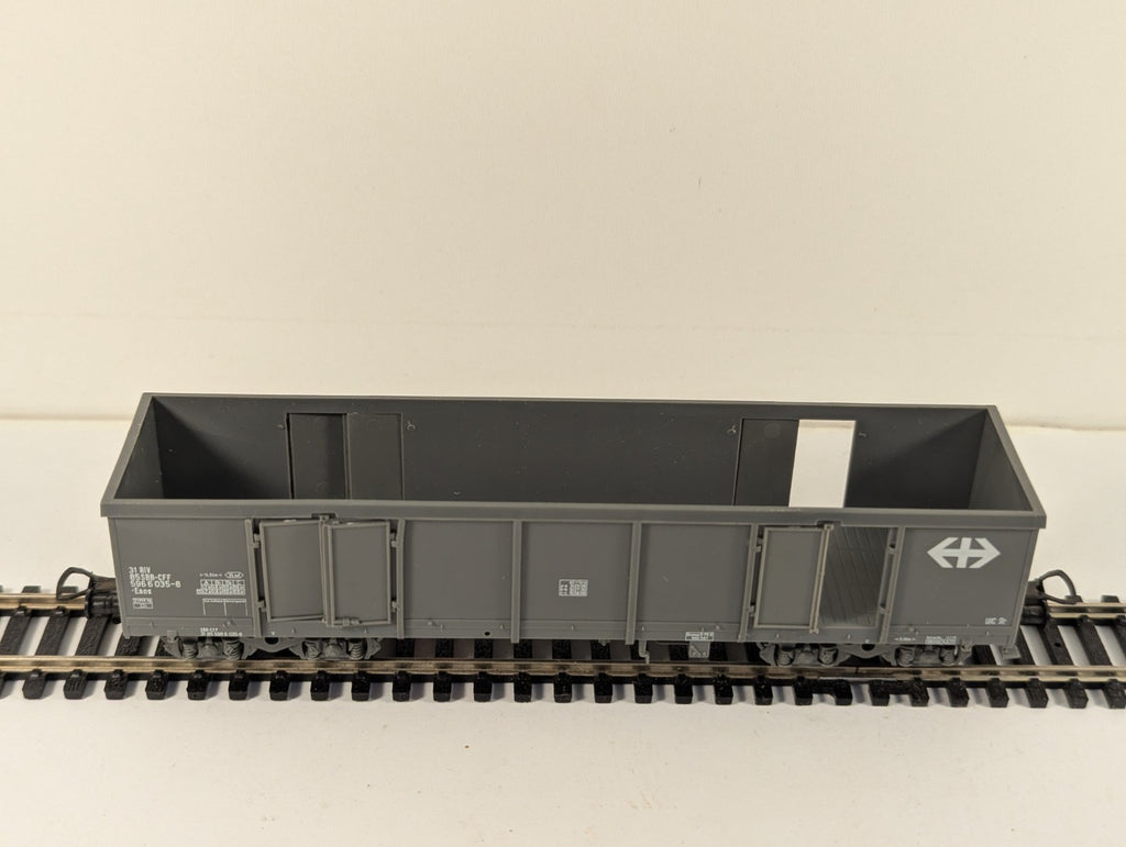 Liliput HO Gauge Grey SBB Eaos High-Sided Bogie Goods Wagon Boxed