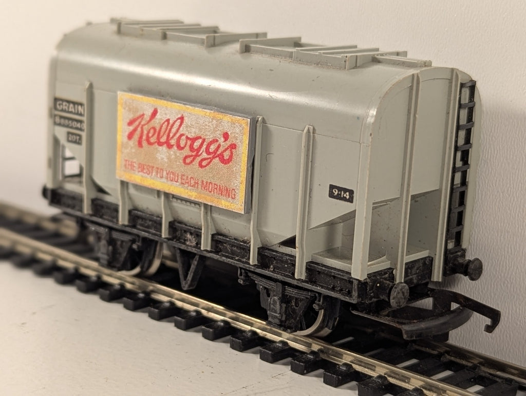 Hornby Dublo OO Gauge 20/21 Ton Grain Hopper Wagon 1973 Kelloggs
