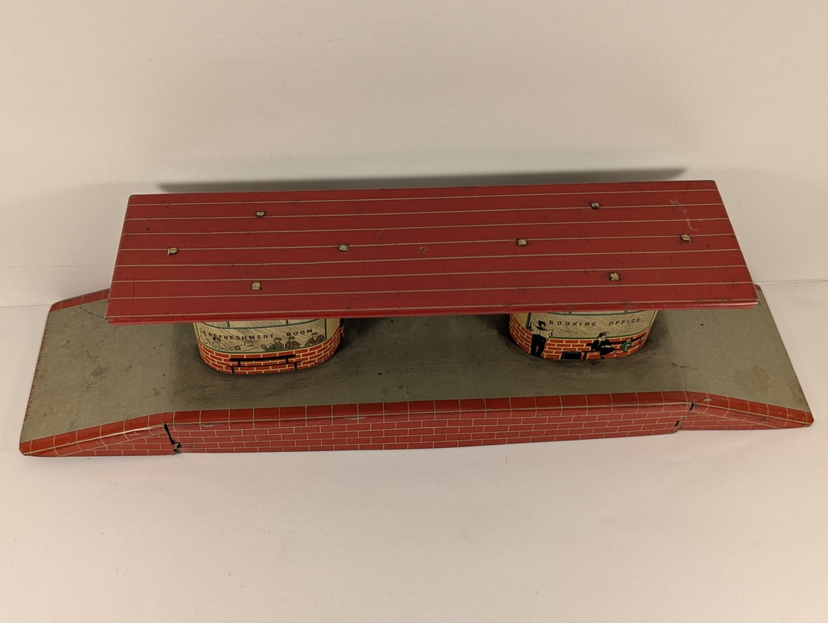 Brimtoy O Gauge Brimtoy Junction Station Platform Lithographed Red Brick