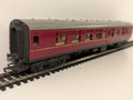 Hornby BR Mark 1 Full Brake model railway coach in maroon livery