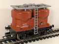 Hornby R723 Prestwin Twin Silo Wagon B873001 BR Bauxite OO Gauge