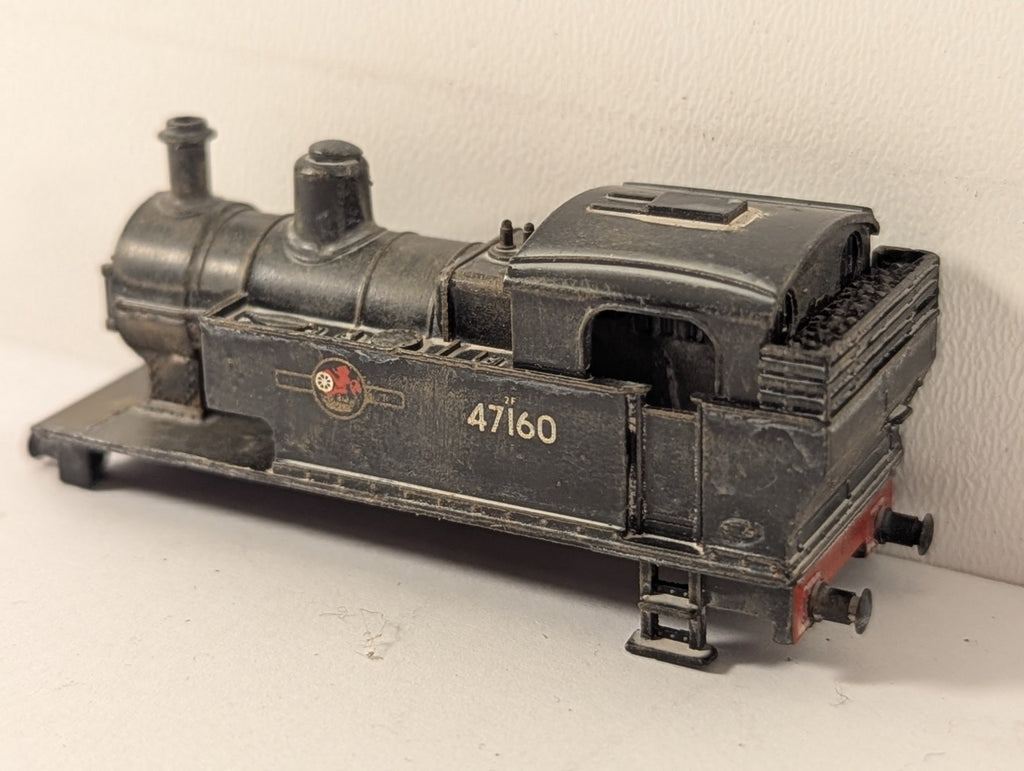 Minitrix N Gauge LMS Fowler Class 2F 0-6-0T Body Shell BR Black - Spares/Repairs