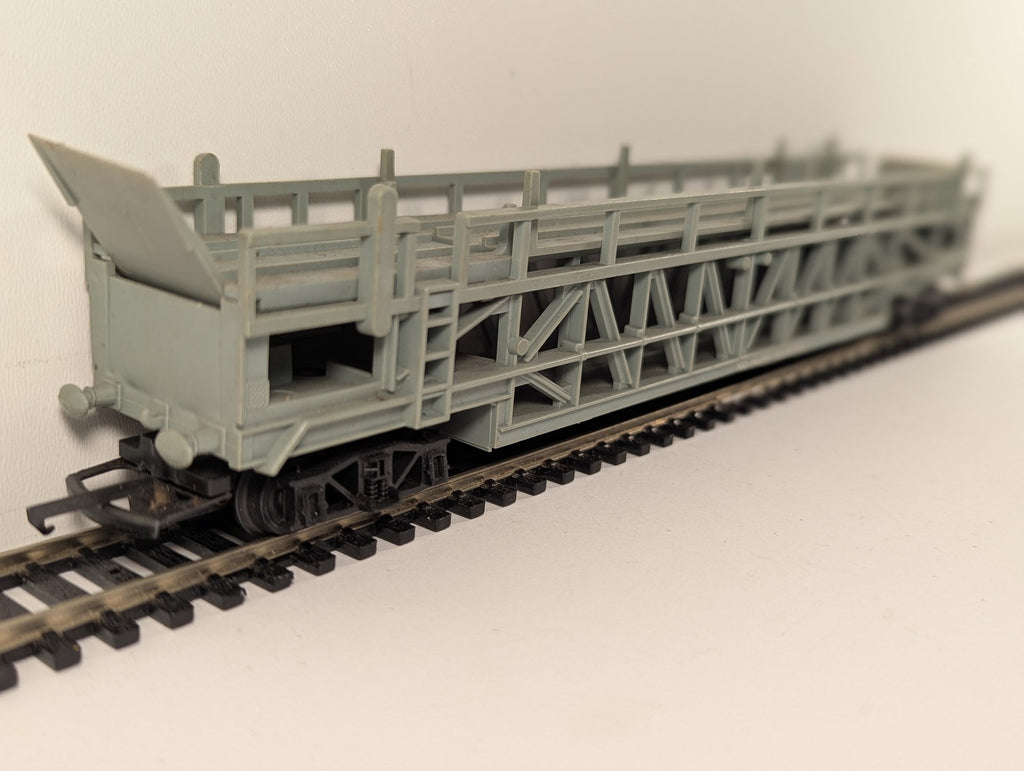 Tri-ang OO Gauge Double Deck Car Transporter Goods Wagon Grey R342